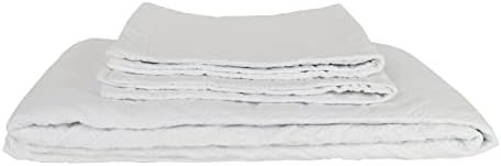 Altatac Reversible Ultra Soft Quilt Set 3 Piece Queen White