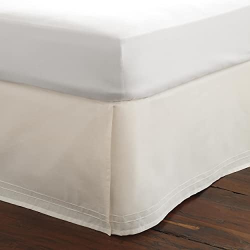Laura Ashley Luxury Premium Hotel Quality Bedskirt Queen White