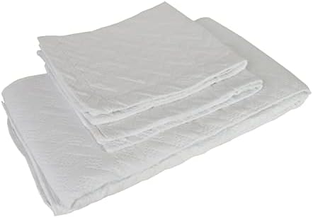 Altatac Reversible Ultra Soft Quilt Set 3 Piece Queen White