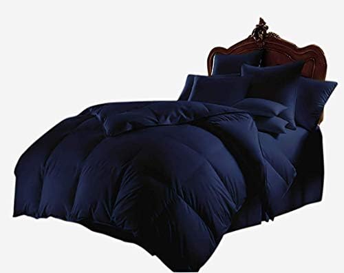800 Series Egyptian Cotton Bedding Set 5 PC Navy Blue Full XL