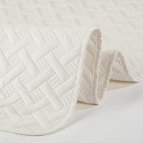 Serta ComfortSure Soft 3-Piece FullQueen Quilt Set Ivory