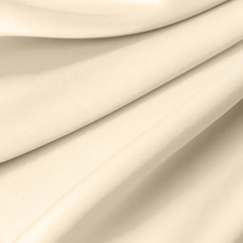 FRESH IDEAS Cotton Bed Skirt with Pleat Ivory California King