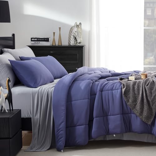 Sleep Zone 3-Piece Jersey Knit Comforter Set