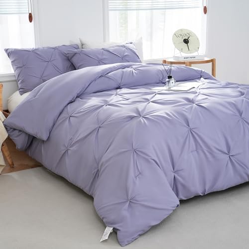 DOWNCOOL Comforter Set - Lavender Purple 3 Piece Bedding