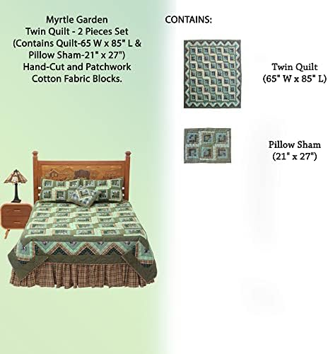 Patch Magic Myrtle Garden Twin Quilt Set 1