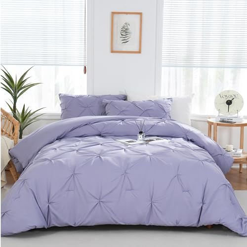 DOWNCOOL Comforter Set - Lavender Purple 3 Piece Bedding