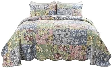 Benzara Eni 3 Piece California King Quilt Set