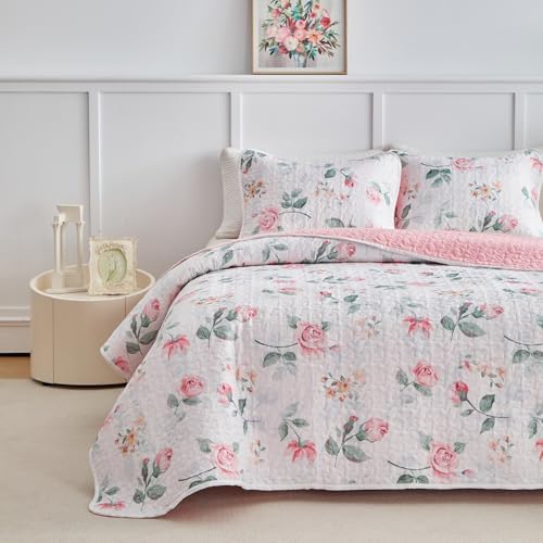 UOZZI BEDDING Reversible Quilt Set California King