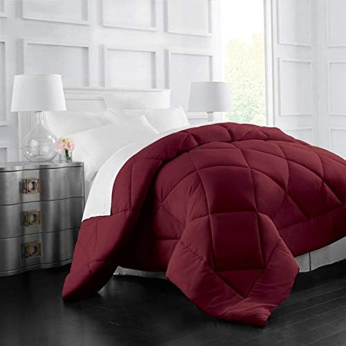 Lupsty Star Decor Burgundy Comforter Set 3 Piece
