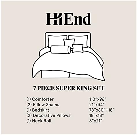 H HIEND ACCENTS Paseo Road 7 Piece Comforter Set