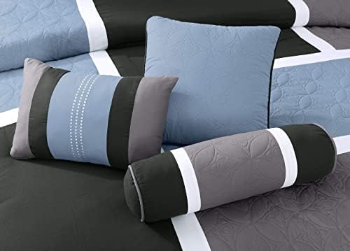 Chezmoi Upland 7-Piece Patchwork Comforter Set
