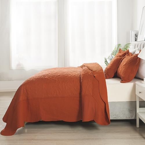 HoneiLife Oversized King Quilt Set - 128x120 Cal King 4-Piece