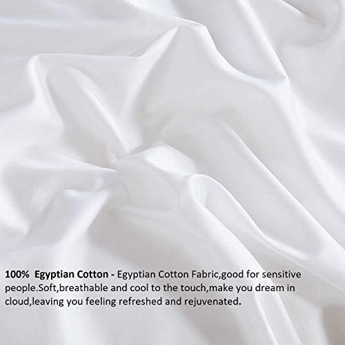 US Comfort Zone White Solid Luxury Comforter Set 98 X 116