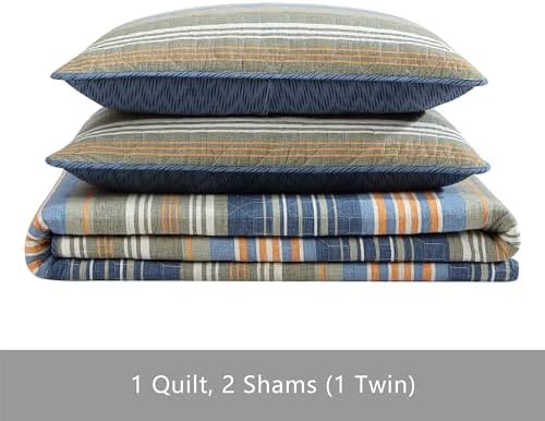 Eddie Bauer Queen Quilt Set - Reversible Cotton Bedding with Matching Shams