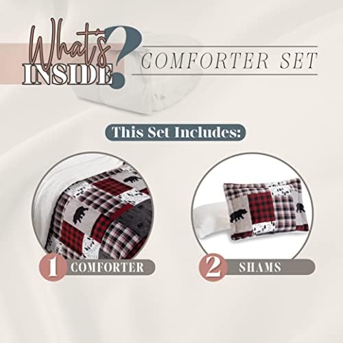 Elegant Comfort 3-Piece Cal King Comforter Set