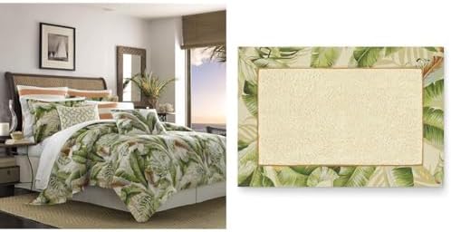 Tommy Bahama California King Comforter Set with Matching Bath Rug