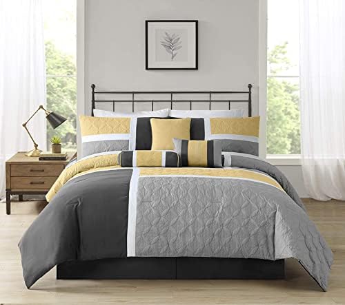 Chezmoi Collection Upland Comforter Set Queen