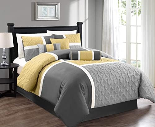 Chezmoi Collection Upland Comforter Set Queen