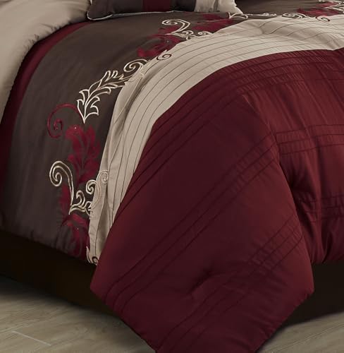 Chezmoi Napa 7-Piece Comforter Set Queen