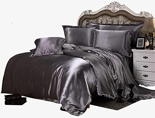 Kanak Bedding All Season Comforter Set 400GSM 7Pc Dark Grey