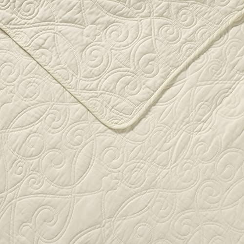 Laura Ashley Felicity Quilt Set King Ivory
