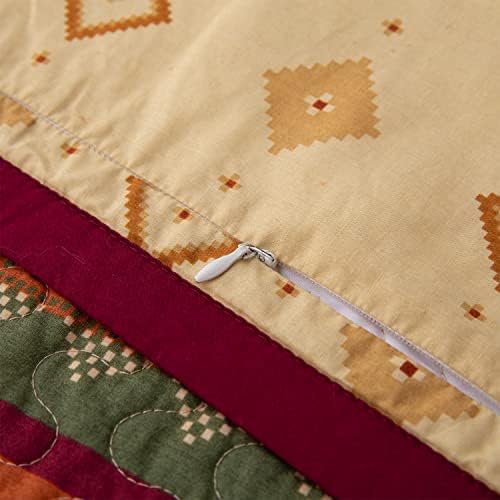 H HIEND ACCENTS Super King Quilt Set with Pillow Shams