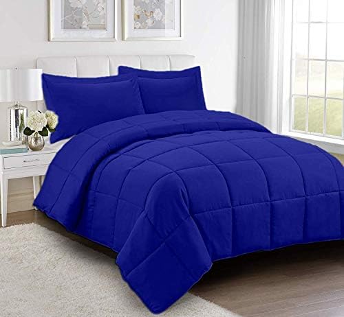 Restilon All Season Cooling Comforter Set - 3 PCs Royal Blue Super King