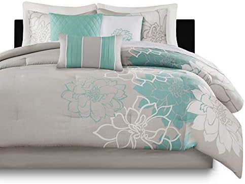 Madison Park Lola Sateen Cotton Comforter Set 7 Piece