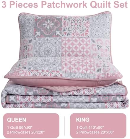 Dobuyly Patchwork Quilt Set Queen Size
