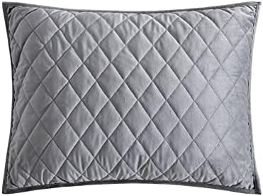 Vera Wang Queen Quilt Set Charcoal Grey