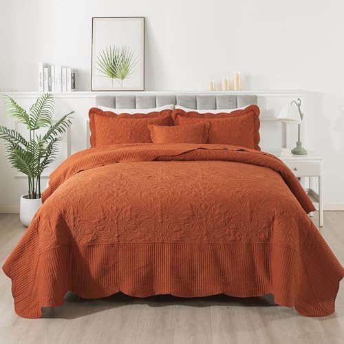 HoneiLife Oversized King Quilt Set - 128x120 Cal King 4-Piece