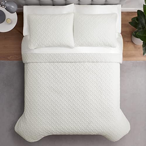 Serta ComfortSure Soft 3-Piece FullQueen Quilt Set Ivory