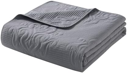 VCNY Home - Quilt Set 3-Piece FullQueen Solomun Grey