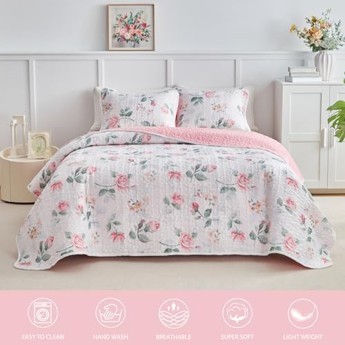 UOZZI BEDDING Reversible Quilt Set California King