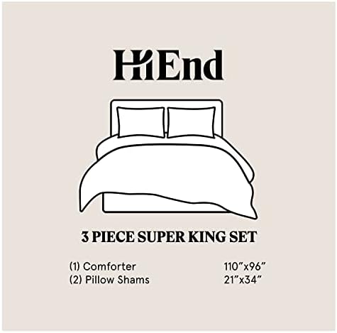 HiEnd Accents Hera Linen 3 Piece Comforter Set