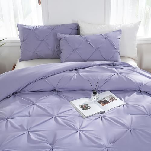 DOWNCOOL Comforter Set - Lavender Purple 3 Piece Bedding