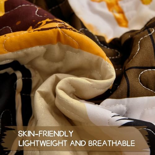 Luxudecor Halloween Quilt Set King Size