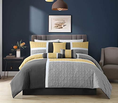 Chezmoi Collection Upland Comforter Set Queen