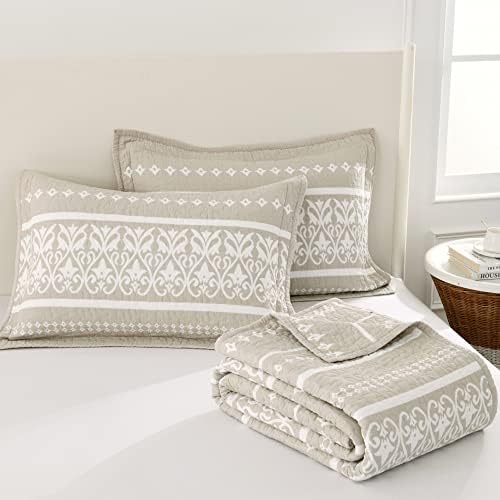 Qiqiong Queen Size Cotton Boho Quilt Bedding Set