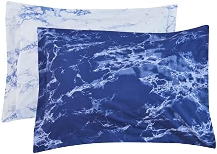 Elegant Comfort Reversible 10-Piece Comforter Set with Marble Print