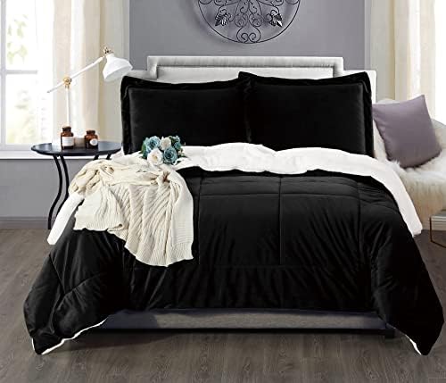 Elegant Comfort Cal King Sherpa Comforter Set