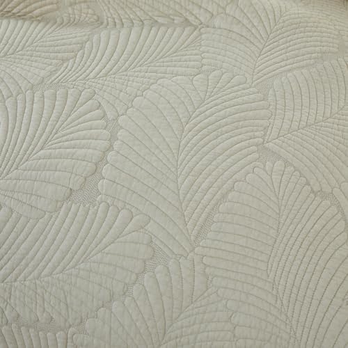 Brandream King Size Quilt Set Cotton Elegant Beige