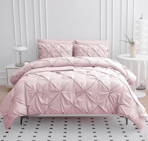 Lane Linen Cal King Comforter Set - 7 Piece Sepia Rose