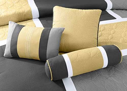 Chezmoi Collection Upland Comforter Set Queen