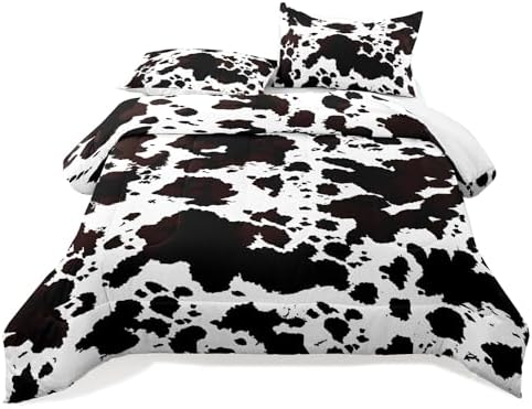 Cow Print Comforter Set - Western Decor Rustic Quilt 1