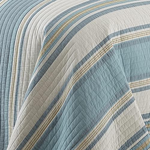 Levtex Home Blue Maui Quilt Set - Striped Coastal Design