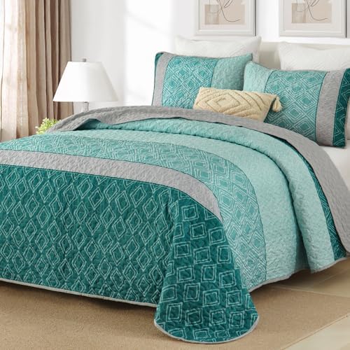 Cottolester Boho Quilt Set California King 3 Pieces 1
