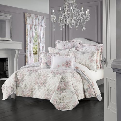 Royal Court Estelle Five Queen Cal King Quilt Set Blush 104X90