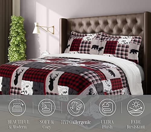 Elegant Comfort 3-Piece Cal King Comforter Set