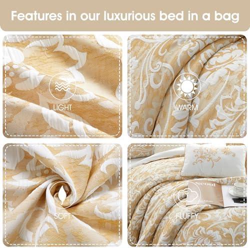 Stratford Park Yellow Floral Comforter Set California King